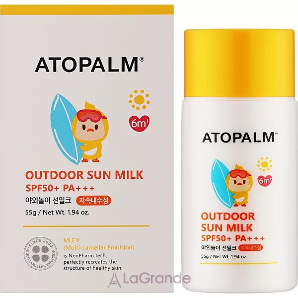 Atopalm Outdoor Sun Milk SPF50+ PA+++ �������������� ������� ��� ����� SPF50+
