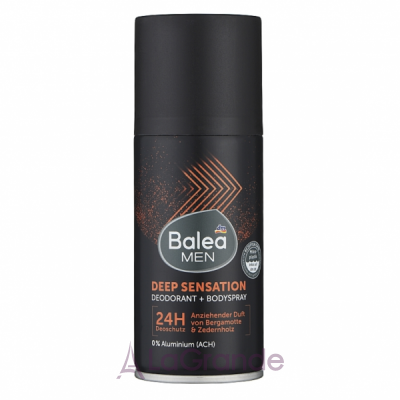 Balea Men Deep Sensation Deodorant + Bodyspray -   
