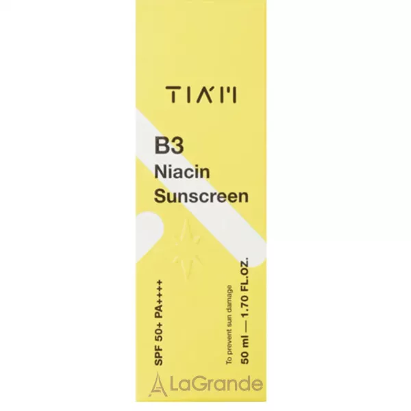 Tiam B3 Niacin Sunscreen SPF50+ PA++++ �������������� ���� ��� ���� � ������������