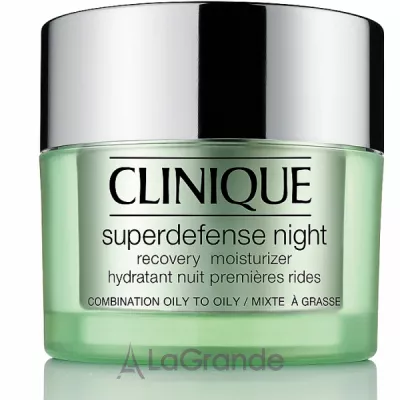 Clinique Superdefense Night Recovery Moisturizer 3/4 Combination Oily To Oily ͳ   