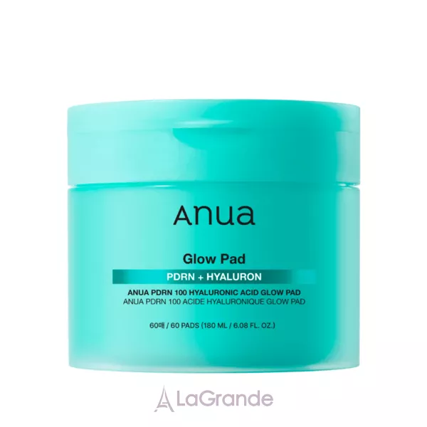 Anua PDRN 100 Hyaluronic Acid Glow Pad ������������� �����-���� � ����������� �������� � PDRN