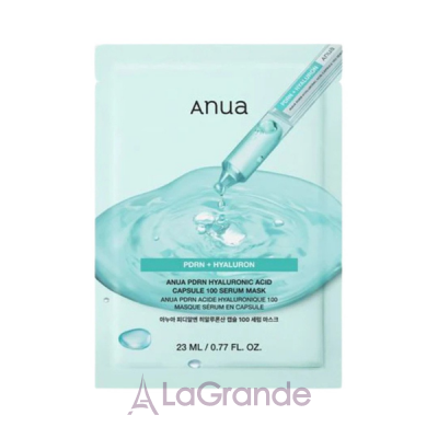 Anua PDRN Hyaluronic Acid Capsule 100 Serum Mask    PDRN   
