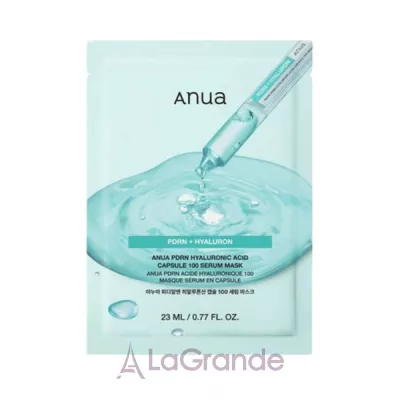 Anua PDRN Hyaluronic Acid Capsule 100 Serum Mask    PDRN   
