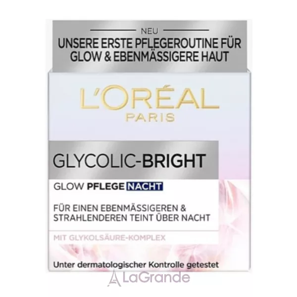 L'Oreal Paris Glycolic-Bright Glowing Night Cream ������ ����������� ���� ��� ����