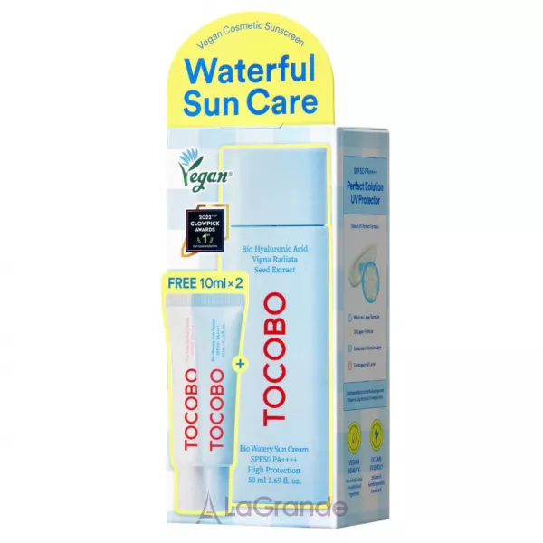 Tocobo Bio Watery Sun Cream + Deluxe Set ���� �������������� ������������� ����� (50�� + 10�� + 10��)