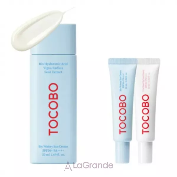 Tocobo Bio Watery Sun Cream + Deluxe Set ���� �������������� ������������� ����� (50�� + 10�� + 10��)