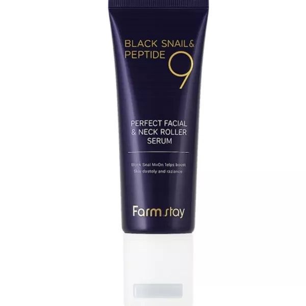 FarmStay Black Snail & Peptide 9 Perfect Facial & Neck Roller Serum ���������-������ ��� ���� � ������� ������ ������ � ���������� �� 9 ��������