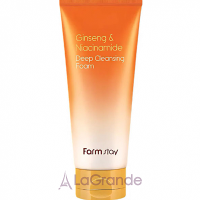 FarmStay Ginseng & Niacinamide Deep Cleansing Foam ϳ       