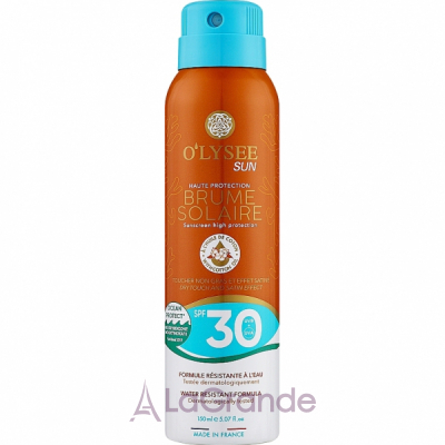O'Lysee Sun Brume Solaire SPF30 Protection Sun    SPF30