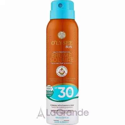 O'Lysee Sun Brume Solaire SPF30 Protection Sun    SPF30