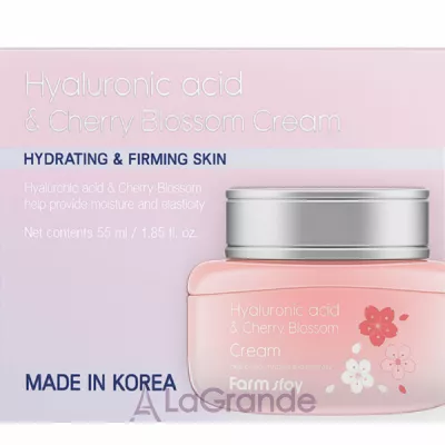 FarmStay Hyaluronic Acid & Cherry Blossom Cream           