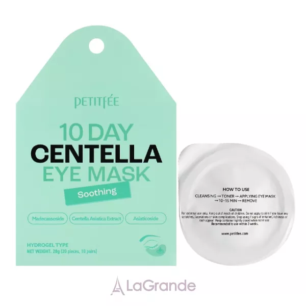 Petitfee & Koelf 10 Days Centella Eye Mask ������������� ������������ ����� ��� ���� � ���������� ��������