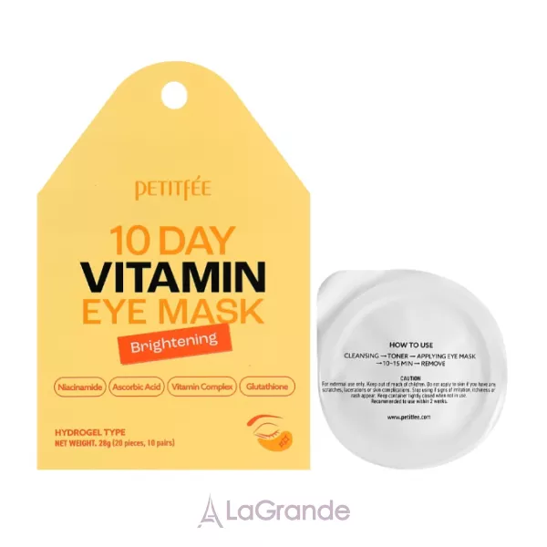 Petitfee & Koelf 10 Days Vitamin Eye Mask ������������ ��������� ����� ��� ���� � ������� C �� �����������