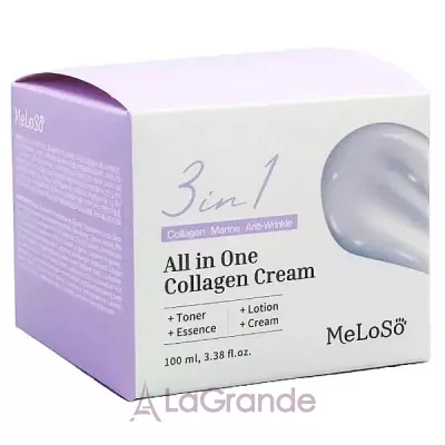 Meloso 3in1 All in One Collagen Cream     3--1