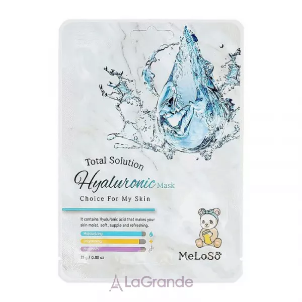 Meloso Hyaluronic + Glycolic Acid Anti Dry Skin Serum Mask �����-��������� ������ ������� ����