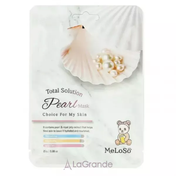 Meloso Pearl + Ceramide Anti Stress Balance Serum Mask �����-��������� � �������� ��� ������� ����