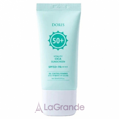 Doris Vitality Cica Sunscreen SPF50+     SPF50+