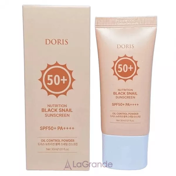 Doris Nutrition Black Snail Sunscreen SPF50+ ������������� ���� � ���������� ������� SPF50+