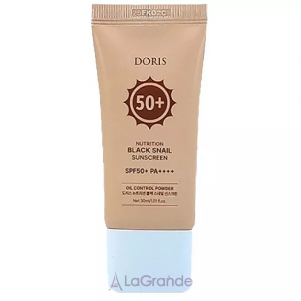 Doris Nutrition Black Snail Sunscreen SPF50+ ������������� ���� � ���������� ������� SPF50+