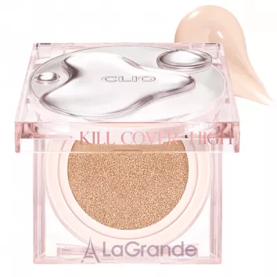 Clio Kill Cover High Glow Cushion SPF50+ PA+++       SPF50+