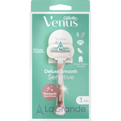 Gillette Venus Deluxe Smooth Rosegold Sensitive   1  ,  