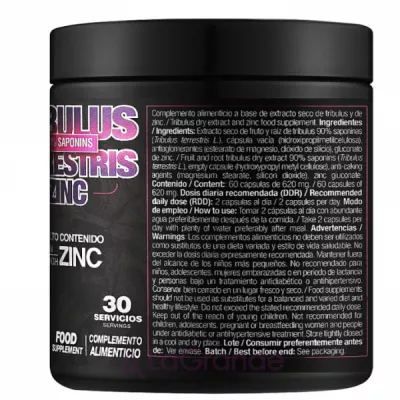Zoomad Labs Tribulus Terrestris + Zinc  