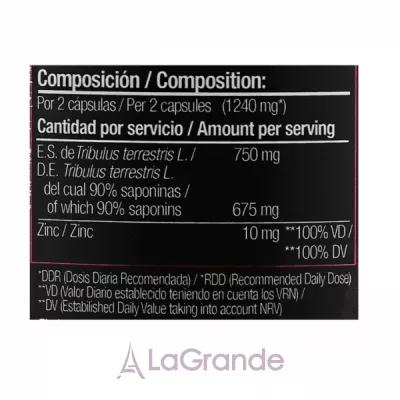 Zoomad Labs Tribulus Terrestris + Zinc  