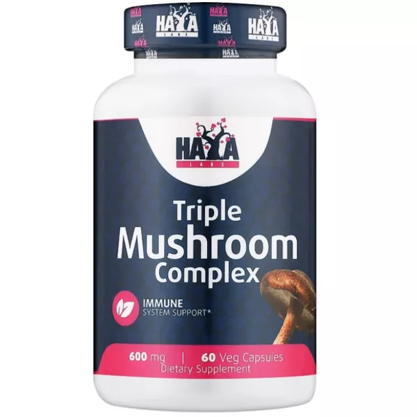 Haya Labs Triple Mushroom Complex 600 mg ĳ������ ������� 