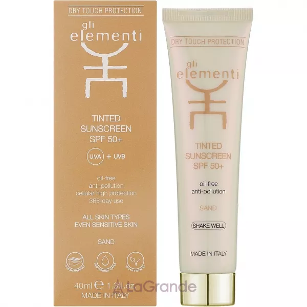 Gli Elementi Tinted Sunscreen SPF50+ �������������� ���� SPF50+ (������������)