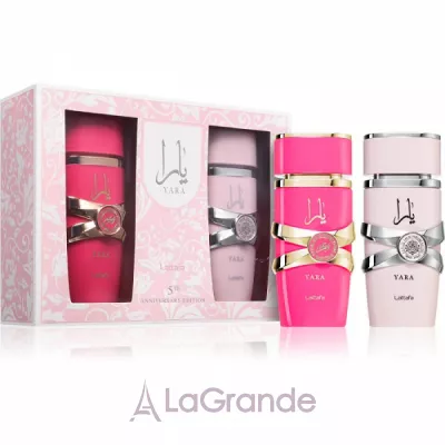 Lattafa Perfumes Yara 5th Anniversary Edition Set  (  Yara 100  +   Yara Candy 100 )