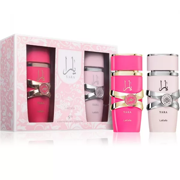 Lattafa Perfumes Yara 5th Anniversary Edition Set ����� (��������������� ���� Yara 100 �� + ��������������� ���� Yara Candy 100 ��)