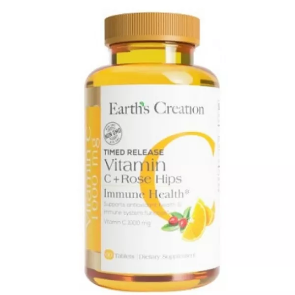 Earth's Creation Vitamin C + Rose Hips 1000 mg ĳ������ ������� 