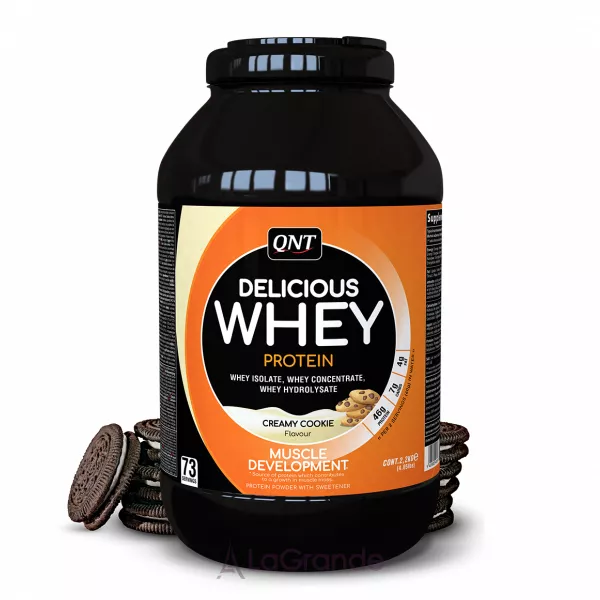 QNT Delicious Whey Protein Cookies & Cream ������������ ������� ���������� 