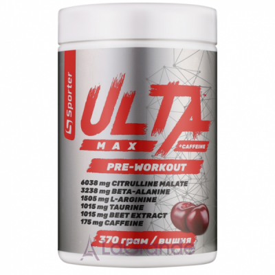 Sporter Ulta Max Pre-Workout+Caffeine     