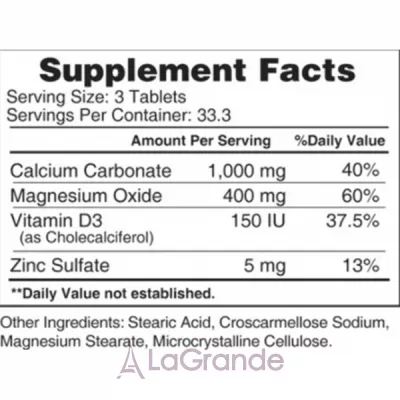 Earth's Creation Calcium, Magnesium, Zinc ĳ  