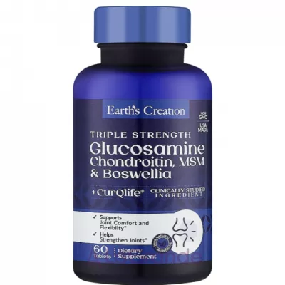 Earth's Creation Glucosamine, Chondroitin Msm & Boswellia   