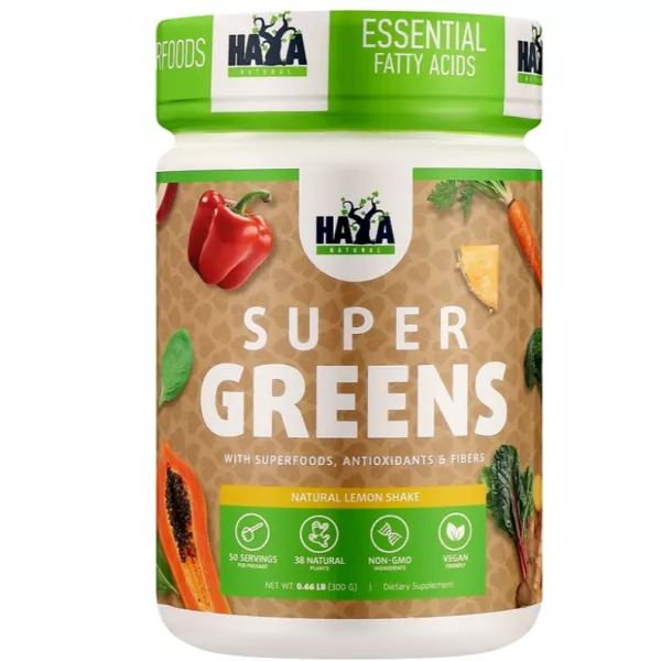 Haya Labs Super Greens Lemon ��������-��������� ���� ��� ��������� 