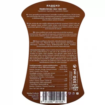 Rabeko Products Zero Syrup Chocolate   