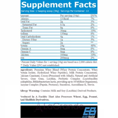 EverBuild Nutrition Ultra Premium Whey Protein Build Chocolate  