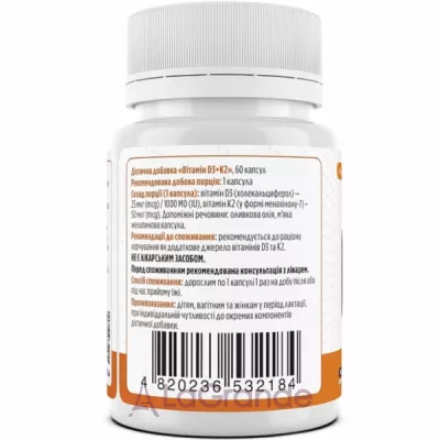 Biotus Vitamin D3+K2 1000 IU/50 mcg ĳ  