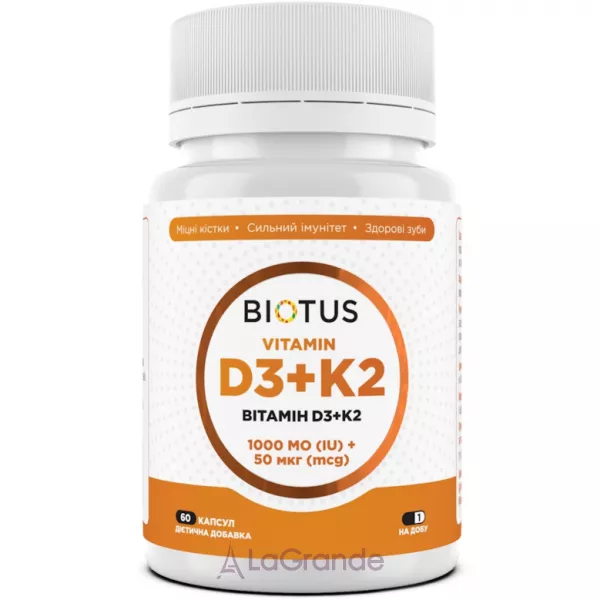 Biotus Vitamin D3+K2 1000 IU/50 mcg ĳ������ ������� 