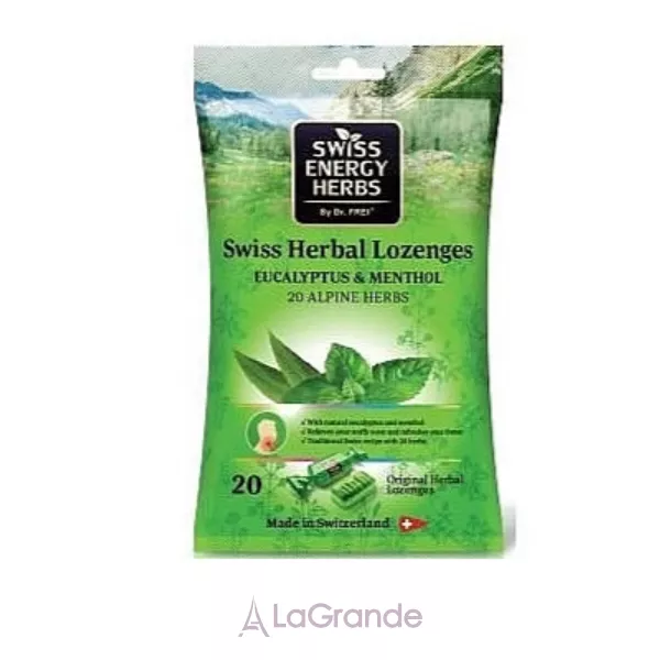 Swiss Energy Herbal Lozenges  Bag 20 herbs  Eucalyptus and Menthol ��������� �� ������� 