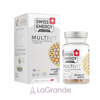 Swiss Energy Multivit 25 Vitamins and Minerals+Vitamin K2 25      2