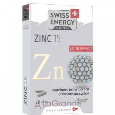 Swiss Energy Zinc 15 mg Long Effect   