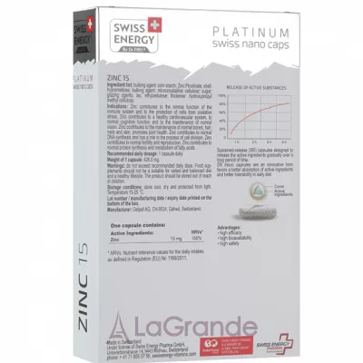 Swiss Energy Zinc 15 mg Long Effect   