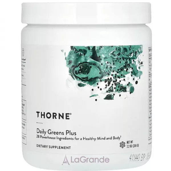 Thorne Research Daily Greens Plus ĳ������ ������� �������� ��� ������'� ������ �� ���