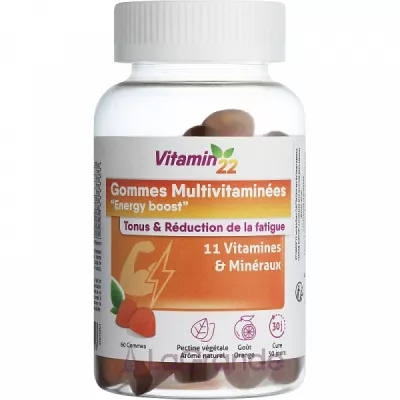 Vitamin'22 Gommes Multivitaminees Energy Boost   