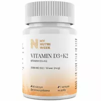 My Nutri Week Vitamin D3+K2 5000 IU/50 mcg ³���� D3+K2 5000 ��/50 ���