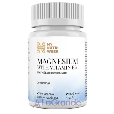 My Nutri Week Magnesium With Vitamin B6   