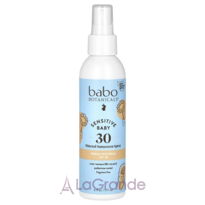 Babo Botanicals Sensitive Baby Mineral Sunscreen Spray SPF30 ̳     SPF30